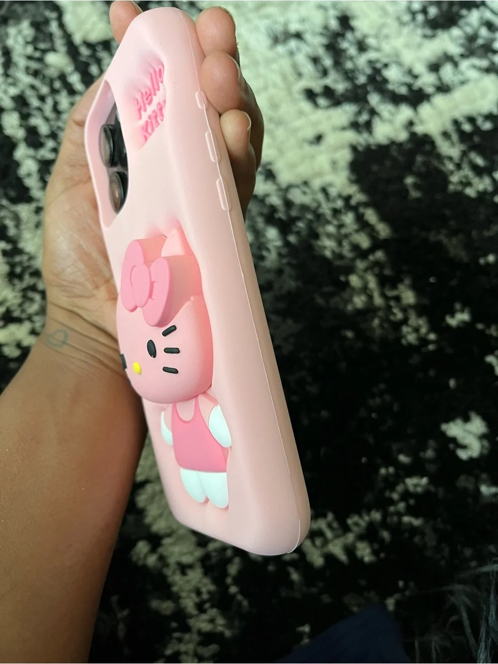 Hello Kitty Pink 3D Silicone Phone Case with Raised Character